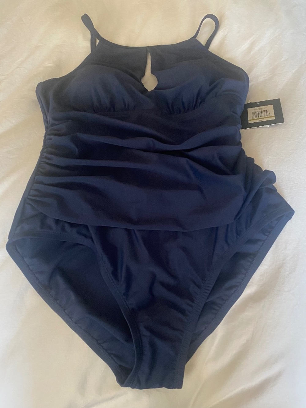Women's Navy One Piece Blue Bathing Suit